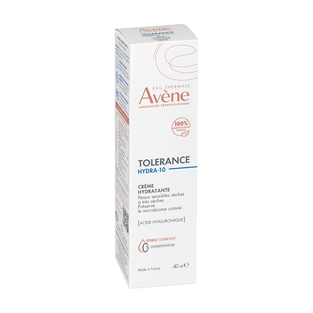 Avène Tolérance Hydra-10 40ml, front of the box