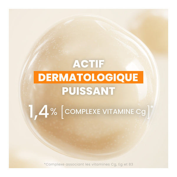 Avène Ultra Serum, key ingredients: vitamin Cg complex, white border