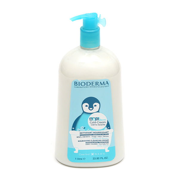 Bioderma ABCDerm Cold Cream 1l, front of the pump bottle