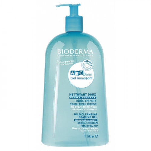 Bioderma ABCDerm Gentle Cleansing Gel 1l baby skin and hair wash, view 1