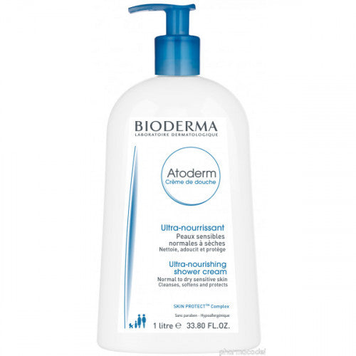 Bioderma Atoderm Shower Cream 1L for dry, sensitive skin, view 1