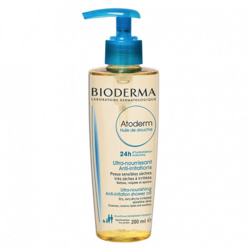 Bioderma Atoderm Hydrating Shower Oil bottle for dry and sensitive skin, view 1