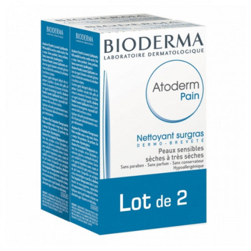 Bioderma Atoderm Surgras Cleansing Bar Set of 2 x 150g for dry and sensitive skin, view 1