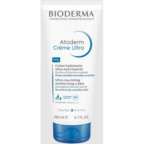 Bioderma Atoderm Ultra Cream 200ml moisturizer for very dry and sensitive skin, view 1