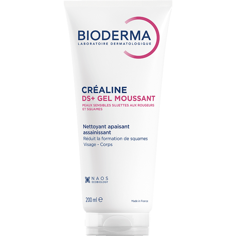 Bioderma Créaline DS+ Cleansing Gel 200ml, front of the tube