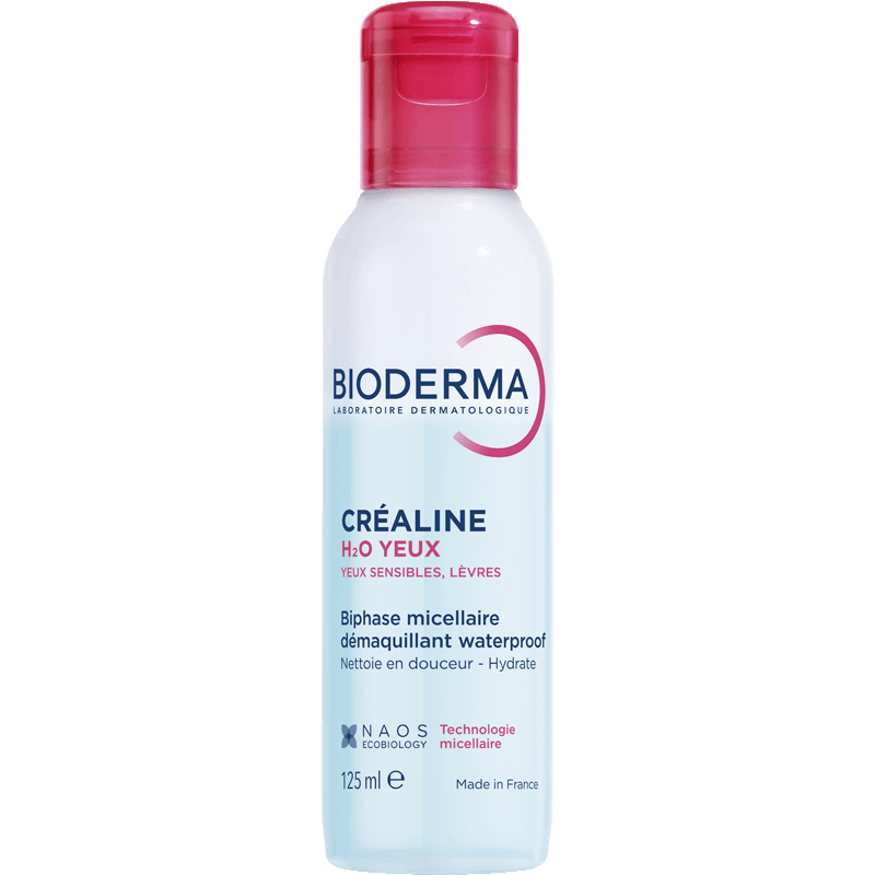 Bioderma Créaline H2O Yeux 125ml, front of the bottle
