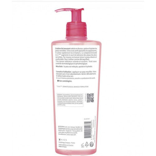 Bioderma Créaline Foaming Gel Cleanser for sensitive and reactive skin, alternate angle