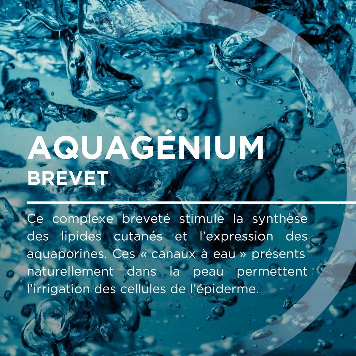 Bioderma Hydrabio H2O, Aquagenium patent infographic in French