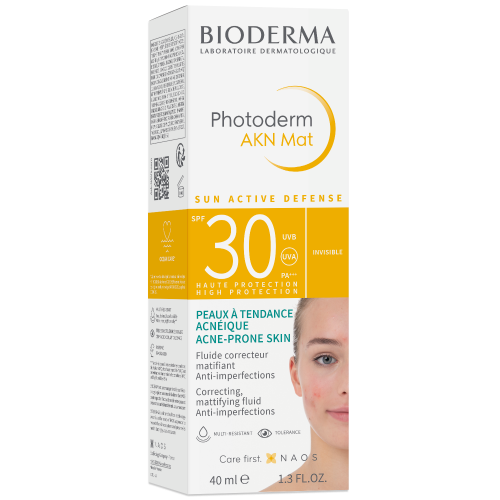 Bioderma Photoderm AKN Mat SPF 30 Mattifying Sunscreen Fluid 40ml, alternate angle