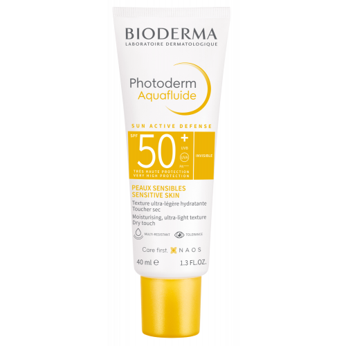Bioderma Photoderm Aquafluide SPF50+ sunscreen fluid 40ml bottle, view 1