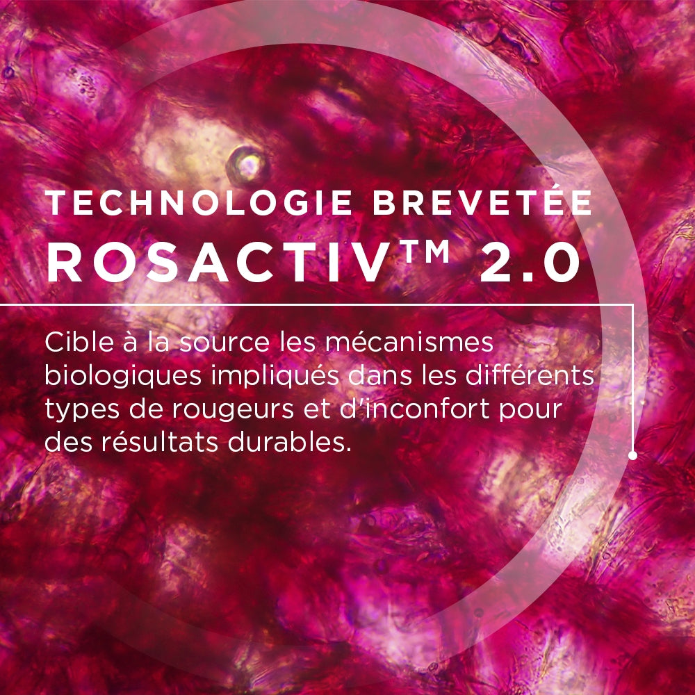 Bioderma Photoderm AR, Rosactiv 2.0 patented technology infographic in French