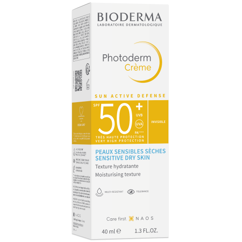 Bioderma Photoderm Invisible SPF 50+ Cream for Dry Sensitive Skin 40ml, product close-up