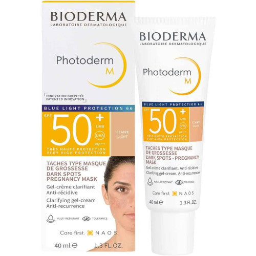 Bioderma Photoderm M SPF 50+ Tinted Sunscreen 40ml, packaging detail