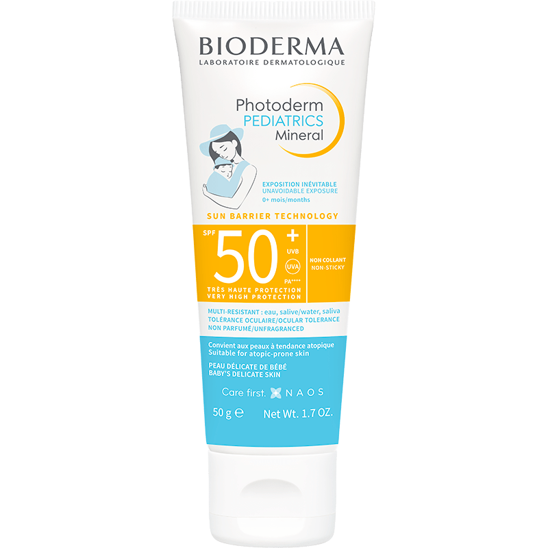Bioderma Photoderm Pediatrics Mineral 50g, front of the tube in the old packaging