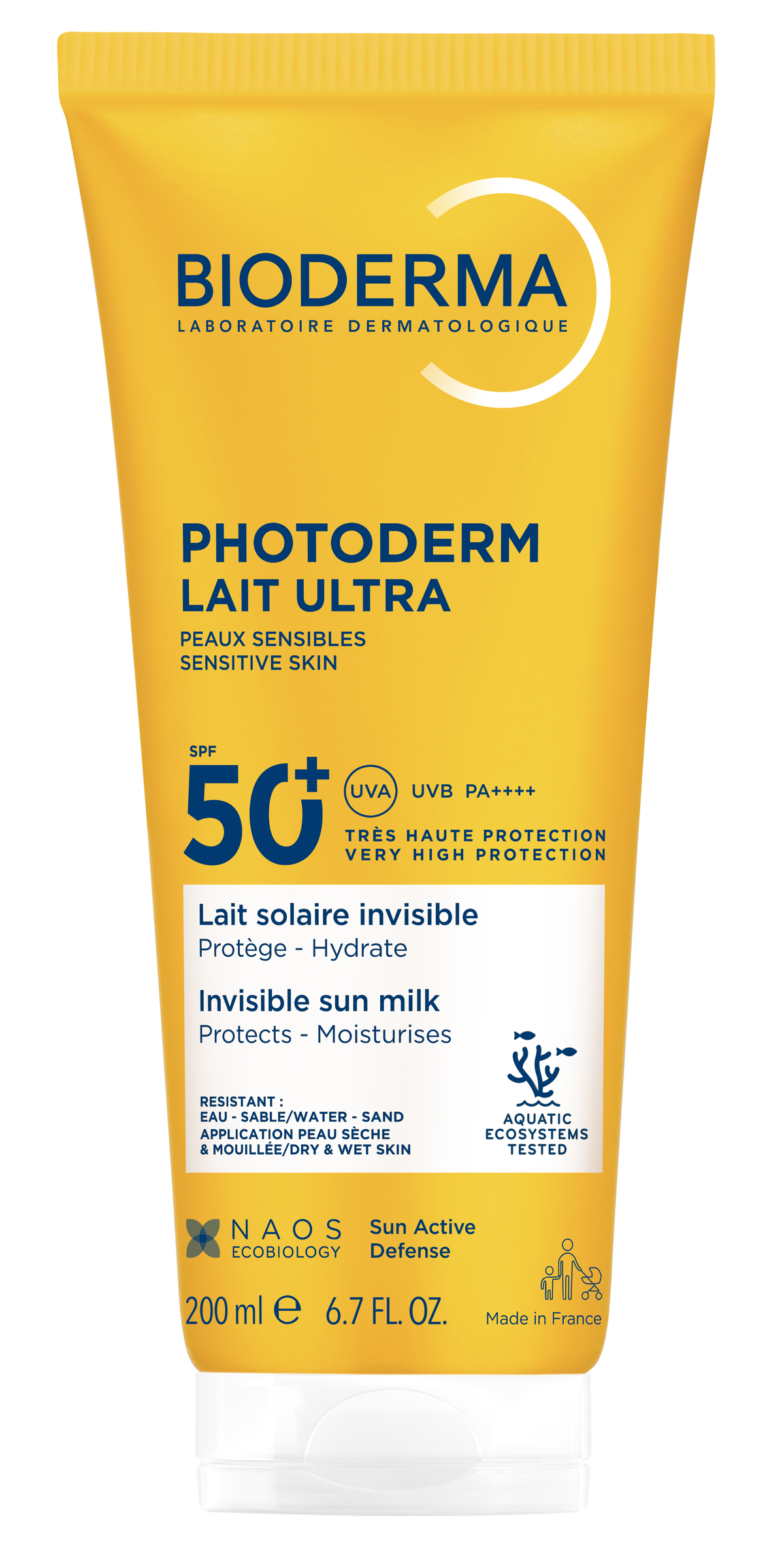 Bioderma Photoderm 200ml, front of the tube, close-up
