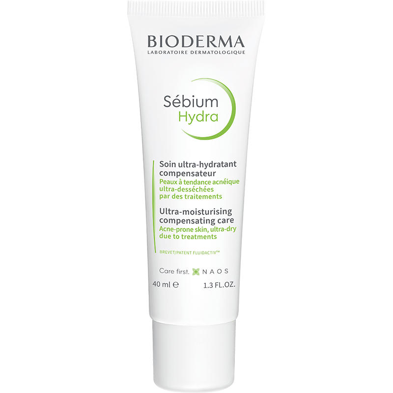 Bioderma Sébium Hydra 40ml moisturizer, front of the tube