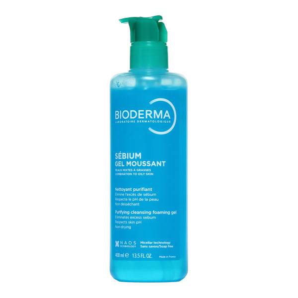 Bioderma Sébium 400ml, front of the pump bottle