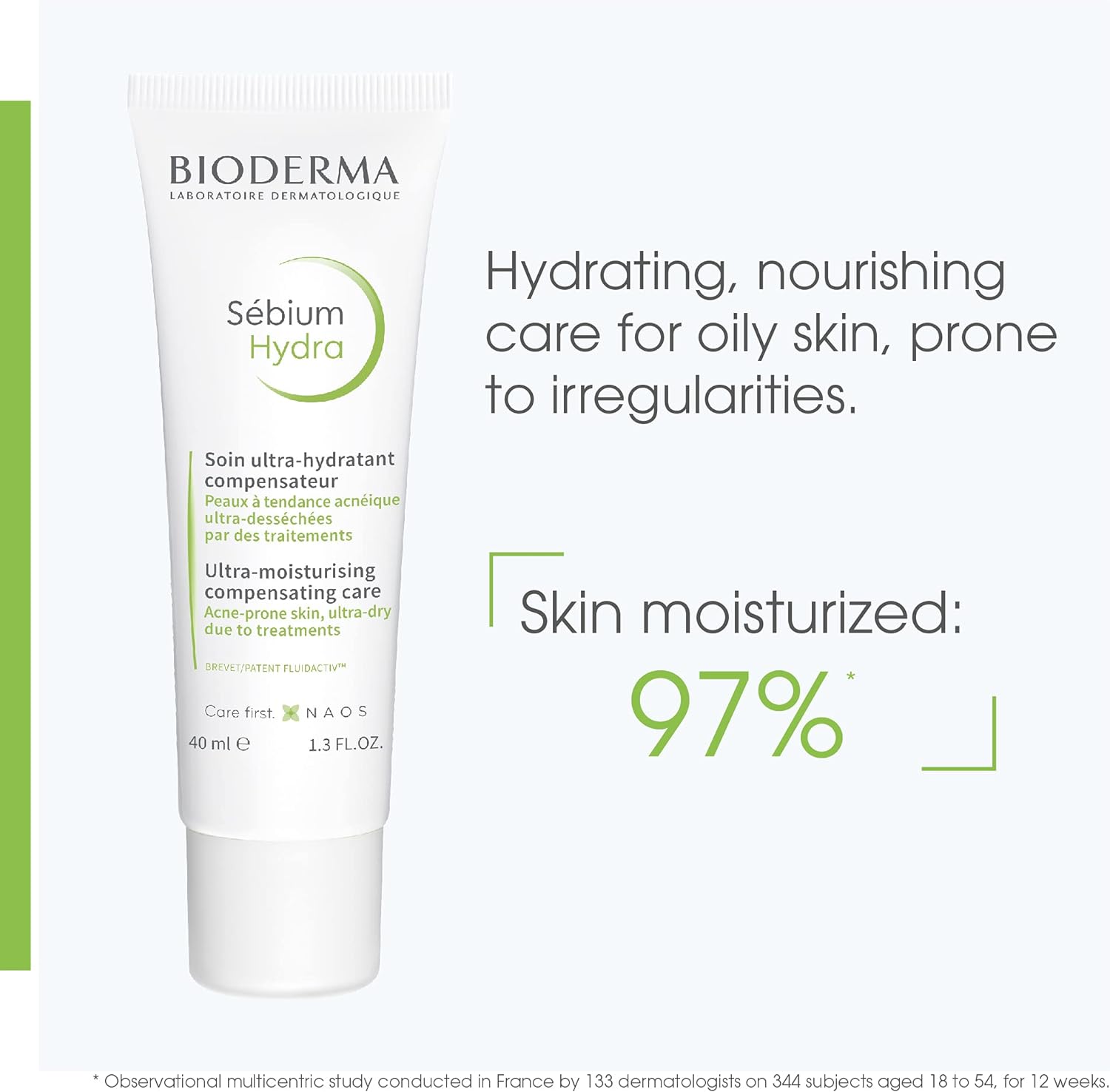 Bioderma Sebium Hydra Hydrating Face Cream for Combination Skin, product close-up