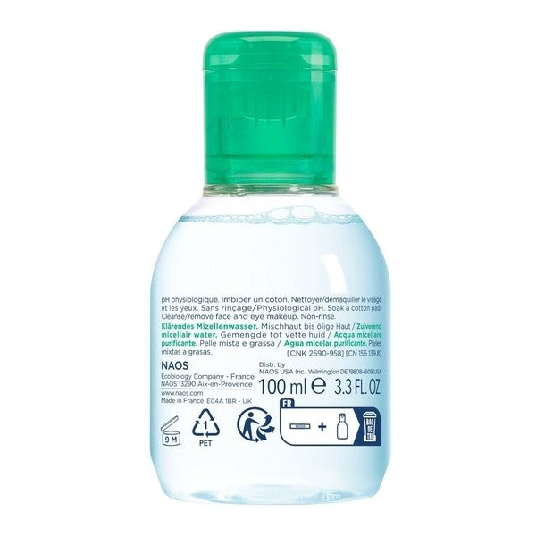 Bioderma Sébium H2O 100ml, back of the bottle with directions