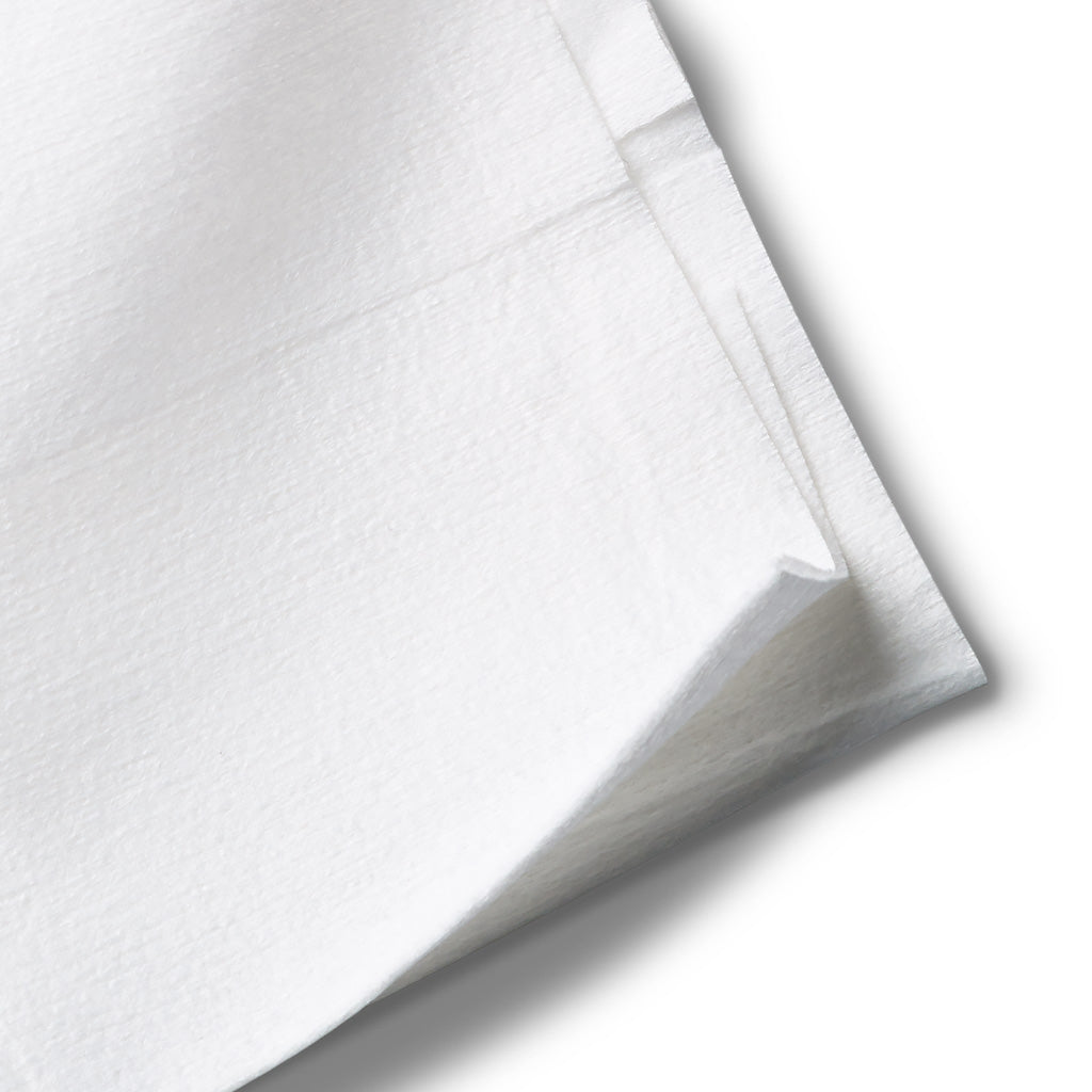 Bioderma Sensibio H2O, folded white wipe, close-up