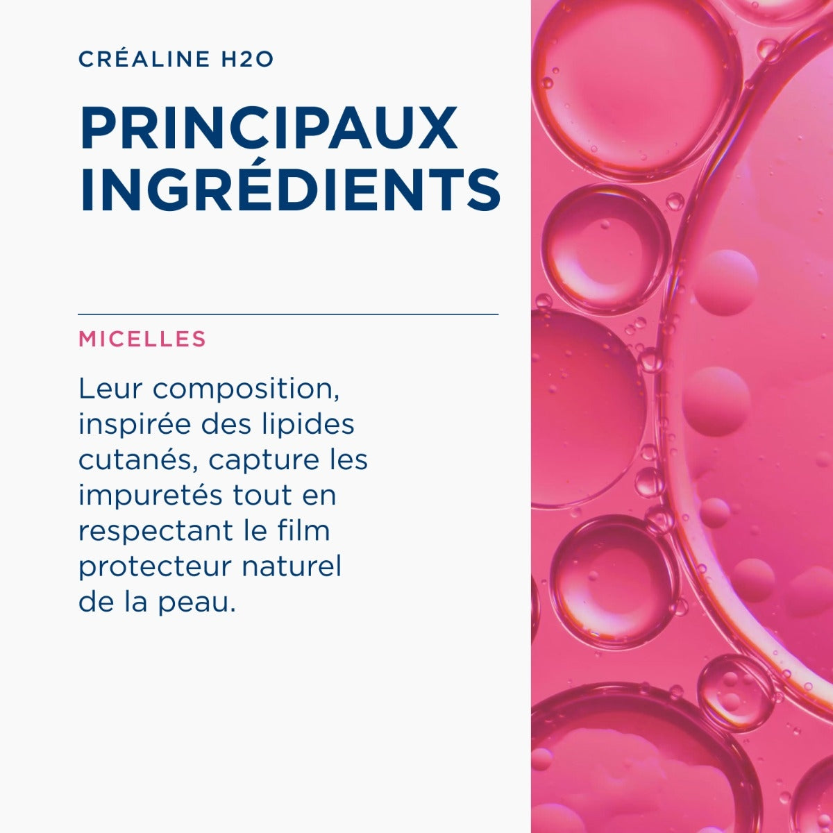 Bioderma Créaline H2O, key ingredients: micelles