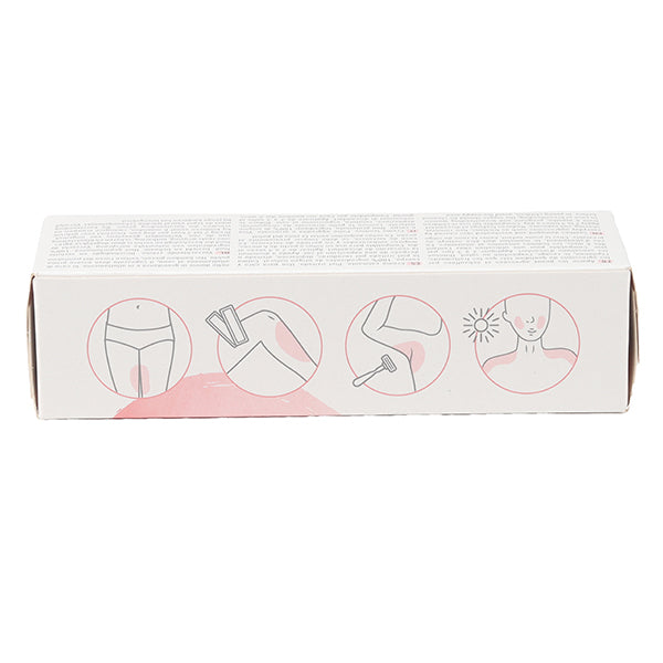 Boiron Dermoplasmine, side of the box with four usage pictograms