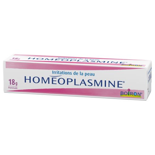 Boiron Homeoplasmine Soothing Ointment tube, alternate angle