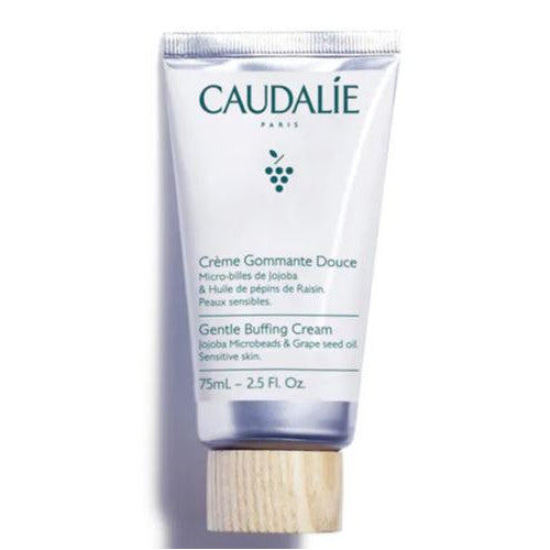 Caudalie Gentle Exfoliating Cream 75ml with jojoba micro-beads and grape seed oil, alternate angle