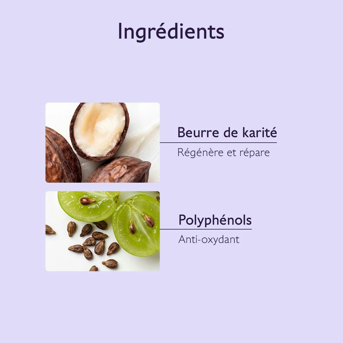 Caudalie Lip Care Stick, key ingredients: shea butter and polyphenols