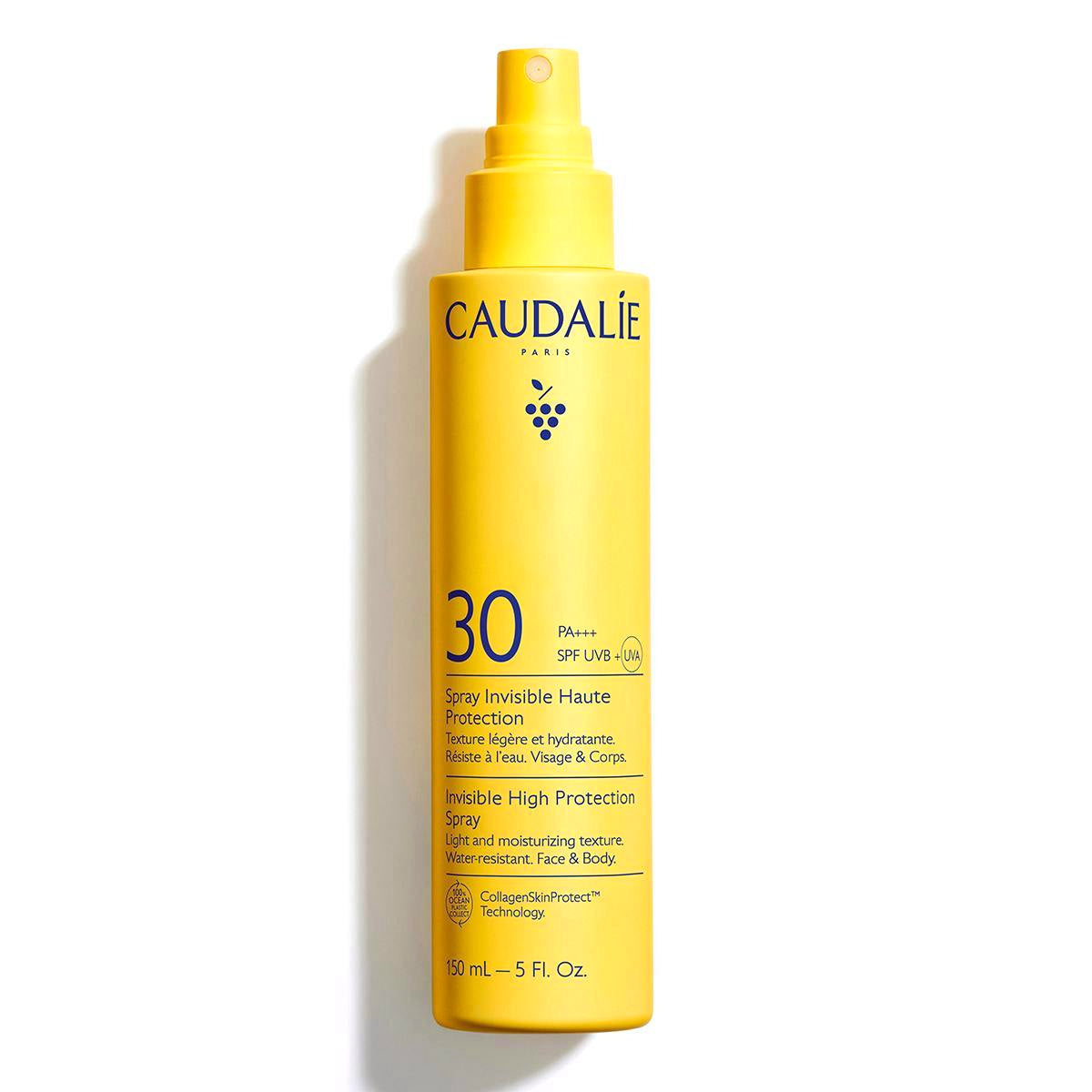 Caudalie Milky Sunscreen Spray 150ml, front of the spray bottle