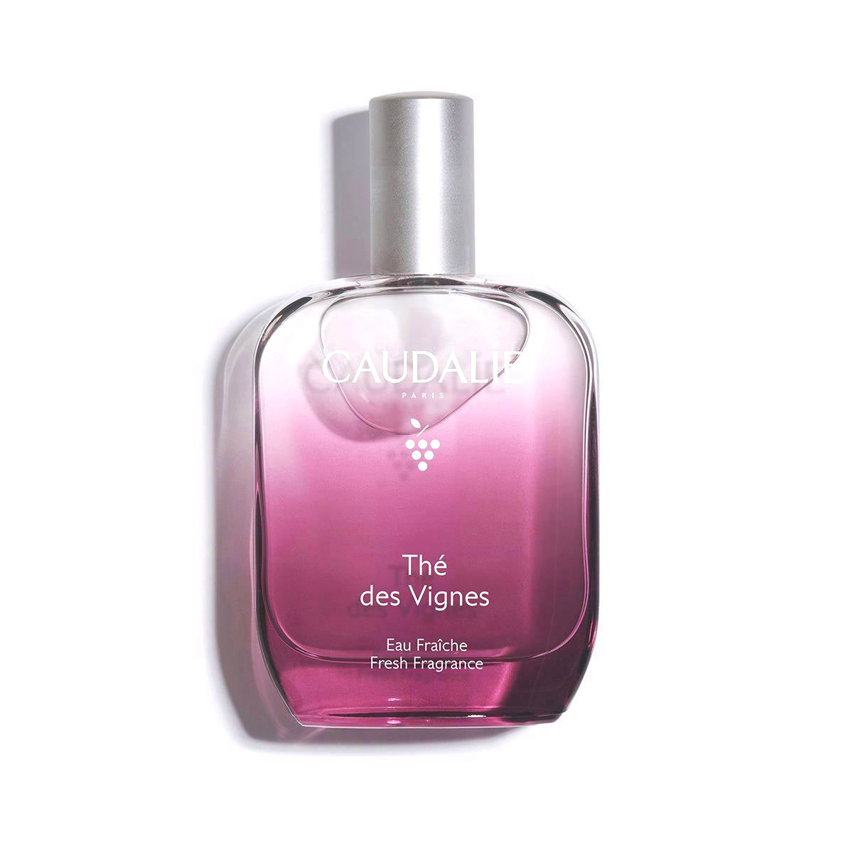 Caudalie Thé des Vignes, front of the glass bottle