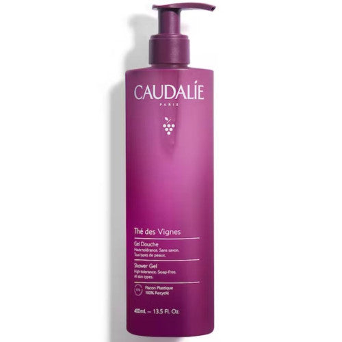 Caudalie Thé des Vignes Shower Gel 400ml jelly body wash from the French pharmacy, view 1