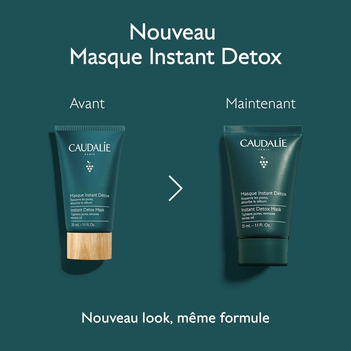 Caudalie Vinergetic C+, old and new packaging side by side
