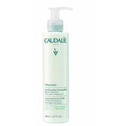 Caudalie Vinoclean Almond Milk Cleanser bottle with cream-white texture, view 1
