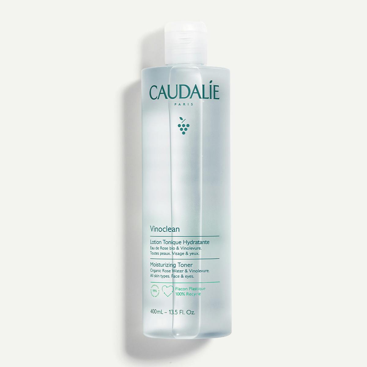 Caudalie Vinoclean Moisturizing Toner 400ml, front of the bottle