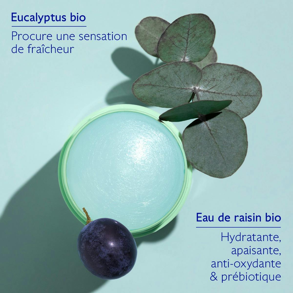 Caudalie Vinofresh, key ingredients: organic eucalyptus and organic grape water