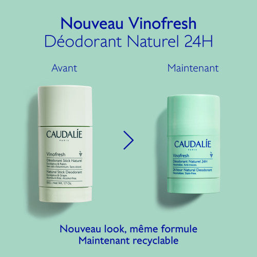 Caudalie Vinofresh Natural Stick Deodorant 50g, side view