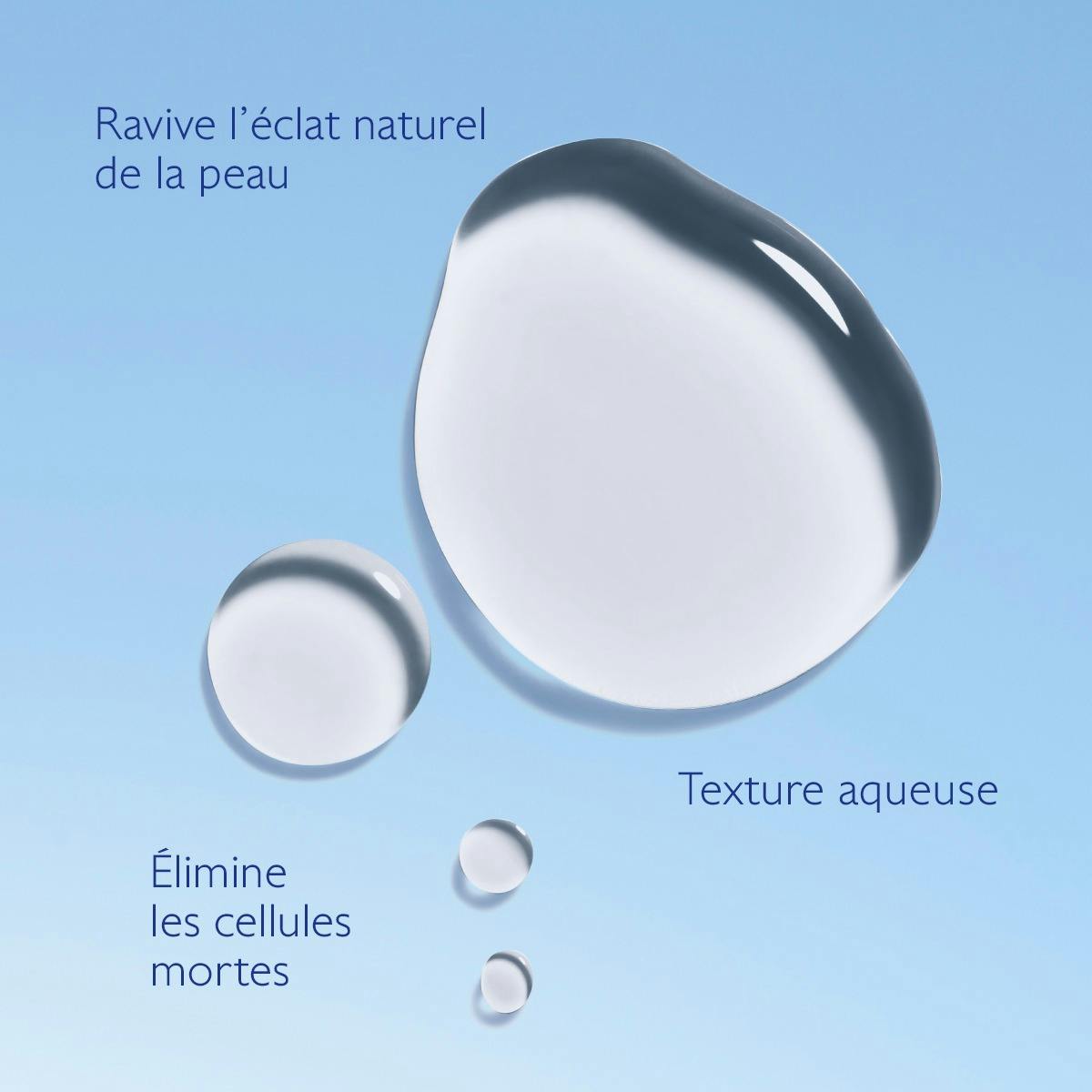 Caudalie Vinoperfect, watery essence drops, text in French