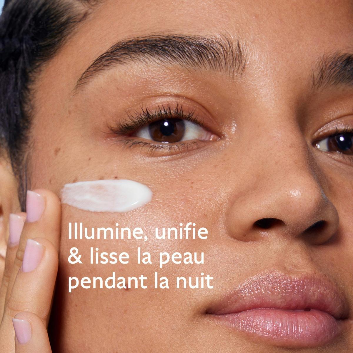 Caudalie Vinoperfect, applied to the face