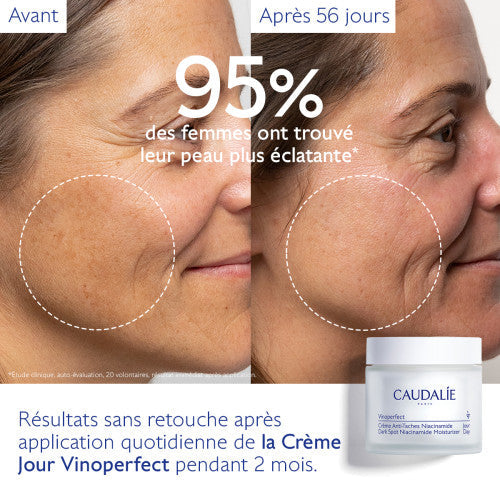 Caudalie Vinoperfect Niacinamide Anti-Spot Day Cream 50ml, side view