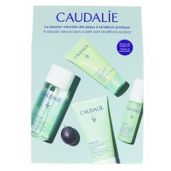 Caudalie Vinopure, kit box with text in French and Portuguese