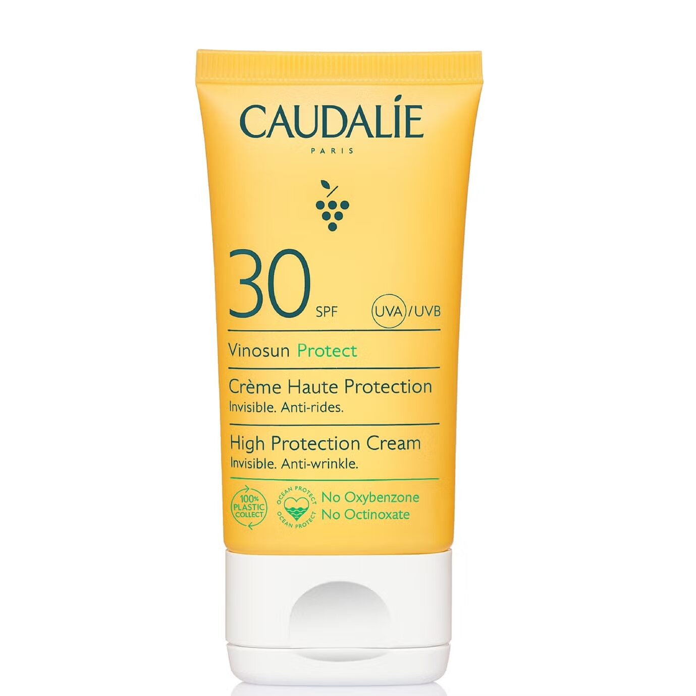 Caudalie Vinosun Protect SPF30 High Protection Sunscreen Cream tube, view 1