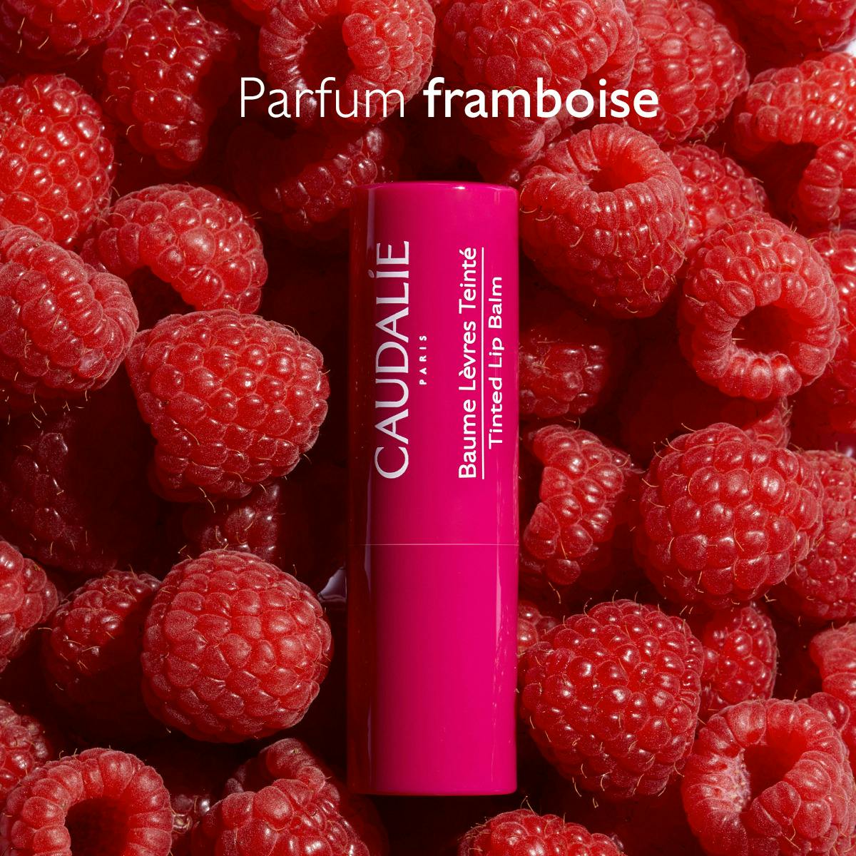 Caudalie Vinotherapist, stick on a bed of raspberries