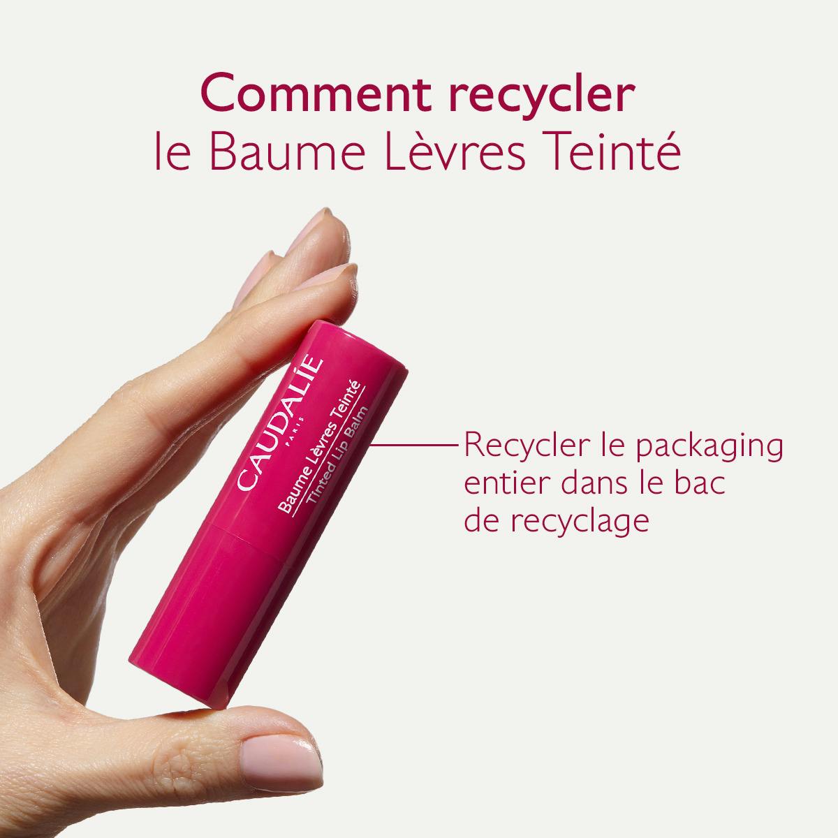 Caudalie Vinotherapist, recycling instructions for the stick