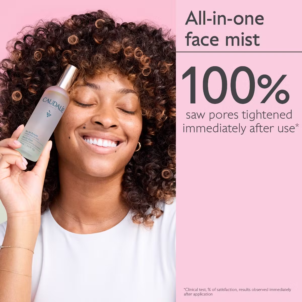 Caudalie Beauty Elixir iconic French radiance face mist bottle, alternate angle