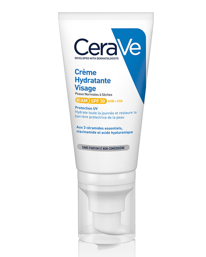 CeraVe AM Facial Moisturizing Lotion SPF 30 52ml, front of the tube