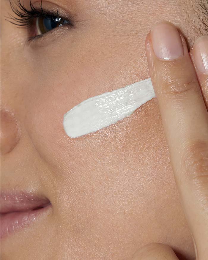 CeraVe AM Facial Moisturizing Lotion, applied to the face