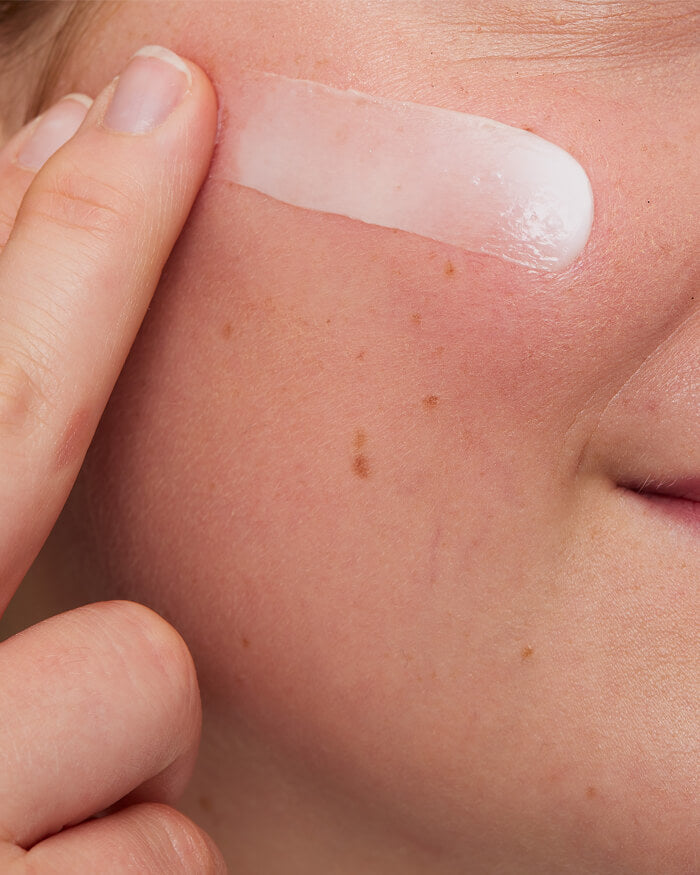 CeraVe Hydrating Hyaluronic Acid Serum, applied to the face