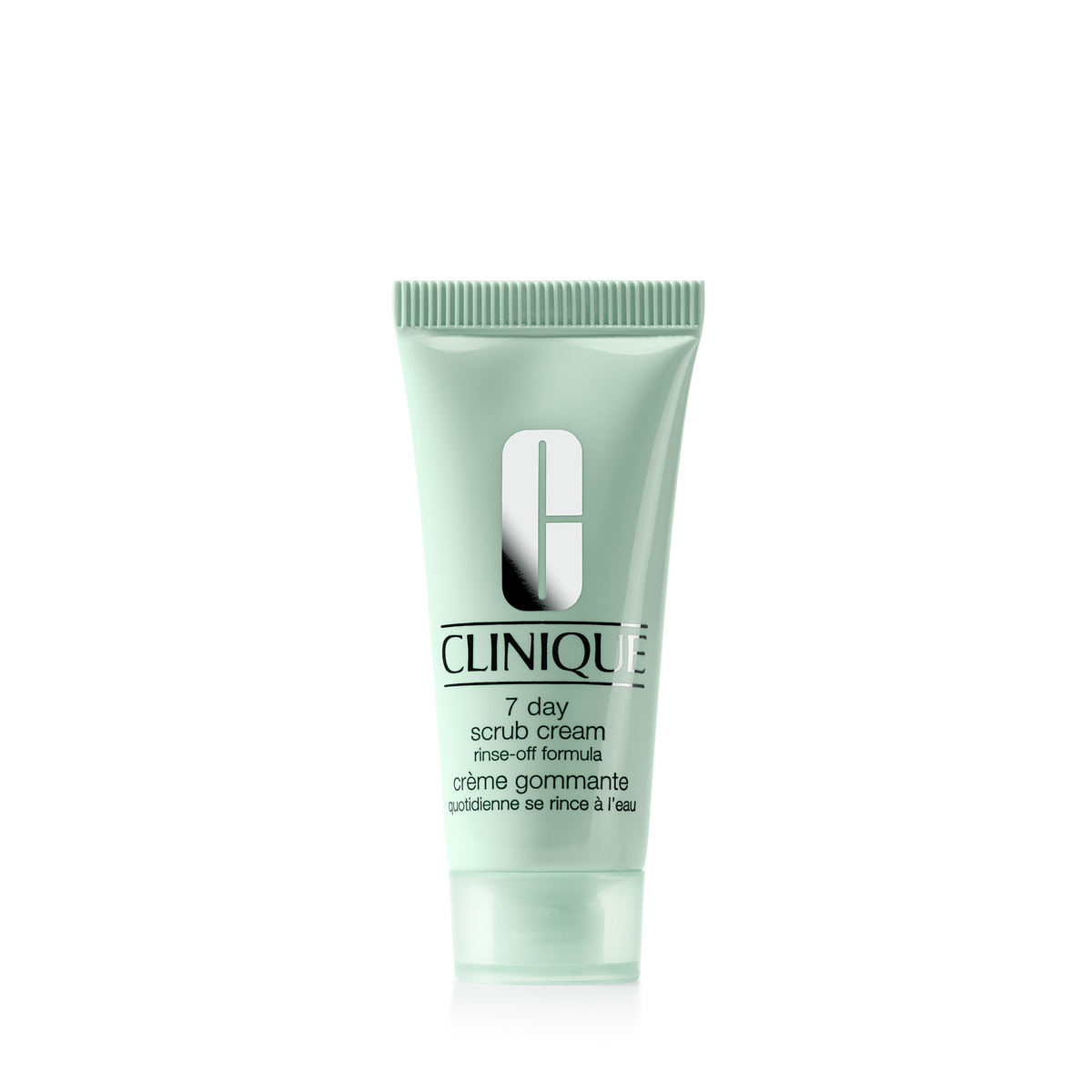 Clinique 7 Day Exfoliating Scrub Cream Rinse-Off Formula 100ml, front of the tube