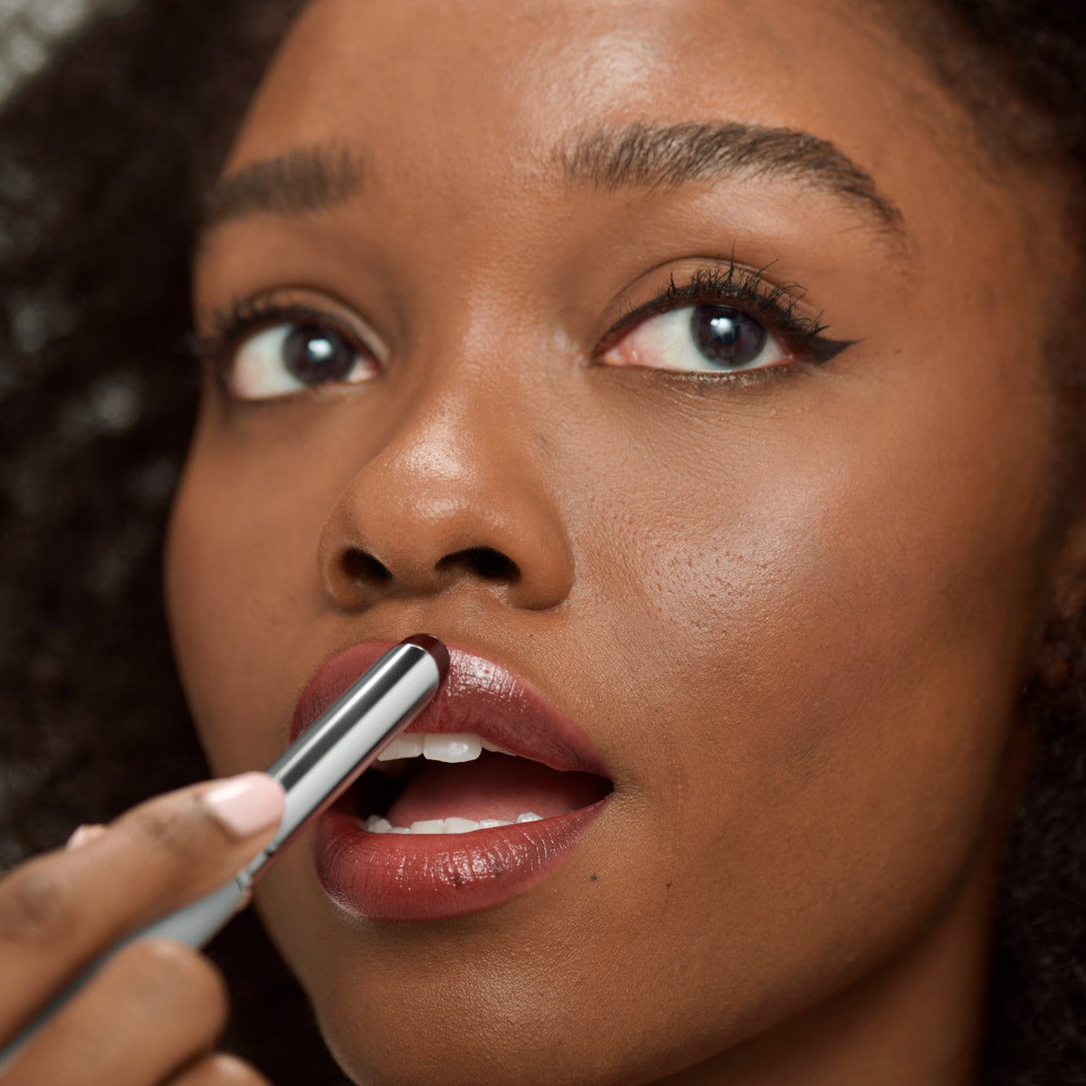 Clinique Almost Lipstick, applied to the lips